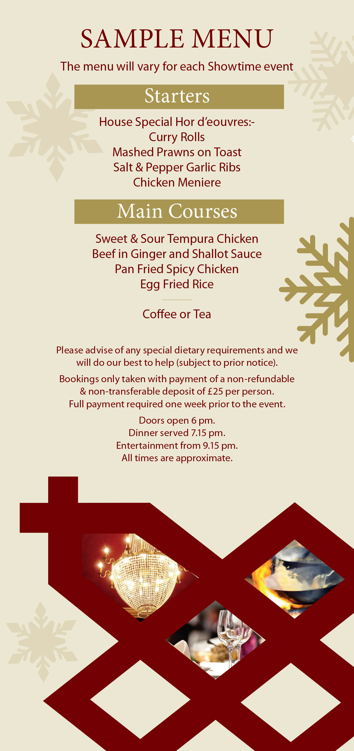 Xmas 2025 Menu